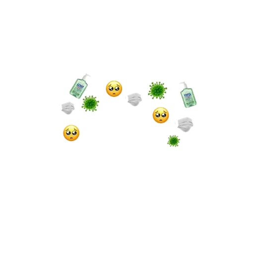 emoji, el emoji es dulce, corona de smileov, emoji smilik, la combinación de emoticones verdes