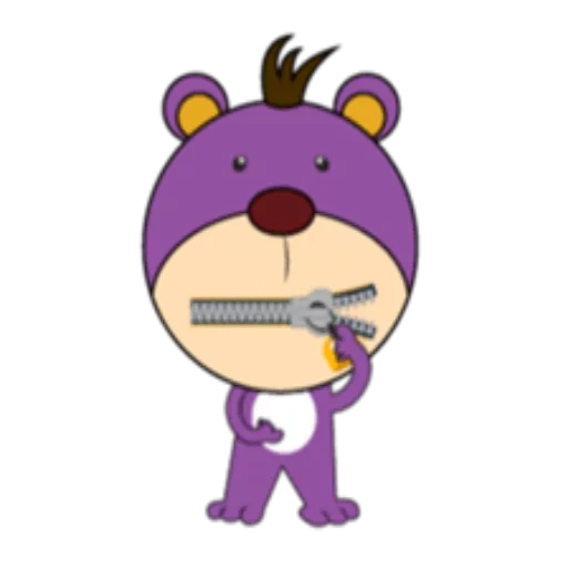 bear, hippo, a toy, tree friends, mole mole happy tree friends