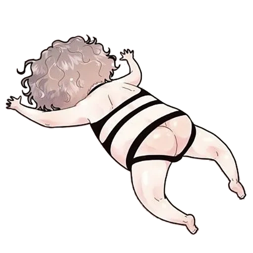 bebê, menina, bebê, ilustração, pequeno bebê