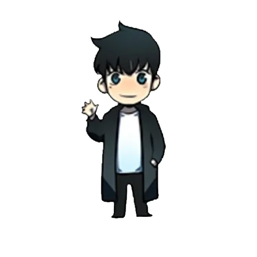 anime, kaneki ken chibi, anime characters, chiby boy with black hair