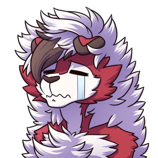 furry, anime, lycaxel furri, lycaxel lycanroc, furri is a transparent background
