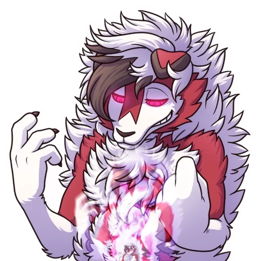 furry, furri art, wolves of anime, lycaxel lycanroc, furri is a transparent background