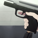 figure, pistol, glock animation, anime gun, cartoon pistol