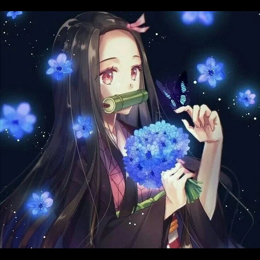 nezuko, незуко аниме, nezuko аниме, незуко камадо аниме, пётр петрович феофилов