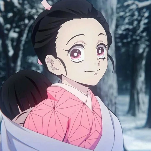 nezuko, ксения, танджиро, незуко камадо, daki kimetsu no yaiba аниме