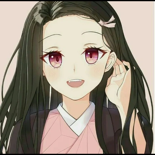 nezuko, недзуко, незуко чан, ваушные аниме, арты красивые