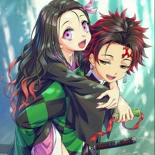 kimetsu no yaiba, танджиро камадо незуко, клинок рассекающий демонов 1, аниме клинок рассекающий демонов, аниме клинок рассекающий демонов незуко