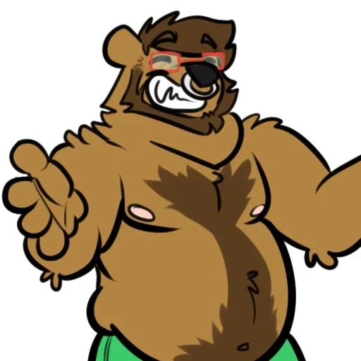 bär, furri bear, grizzlybär, der bär grizzly ist böse