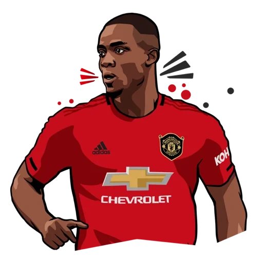 manchester united, joueur de football manchester dessin