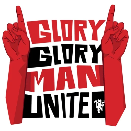 logo, playlist, conception de l'affiche, manchester united, gloire glory man united