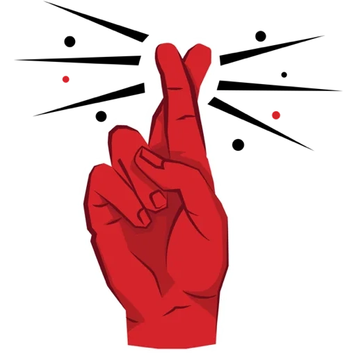 hand, red devil, part of the body, hands are red, hand signs