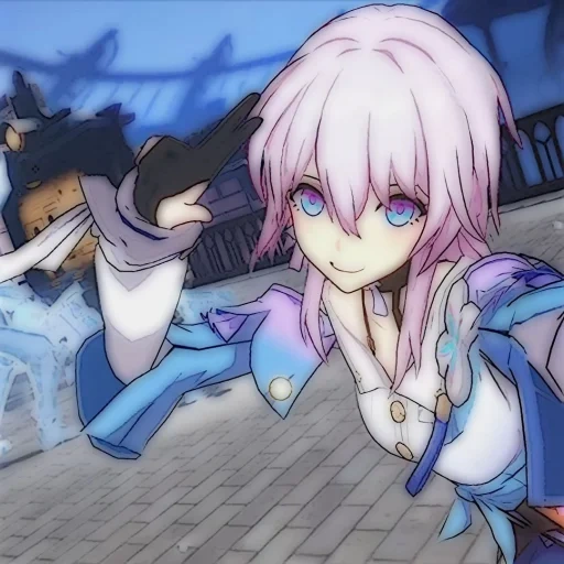 seni animasi, karakter anime, honkai star rail, honkai impact 3 rd, karakter anime girl