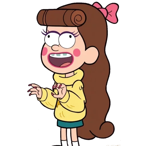 mabel, mei bao mei bao, mabel pinus, gravity falls mabel, karakter air terjun gravitasi