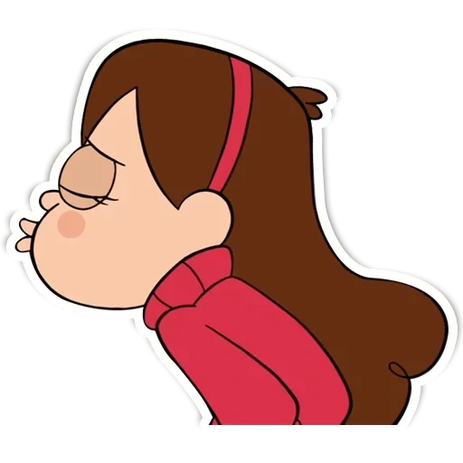 mabel, pino di mabel, gravity falls mabel, adesivo fallo gravitazionale mabel, mabel gravity falls happy