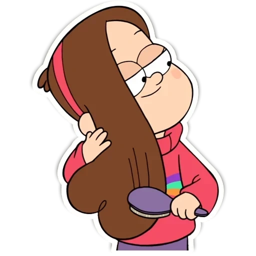 pino di mabel, gravity falls mabel, adesivo fallo gravitazionale mabel, mabel gravity falls happy