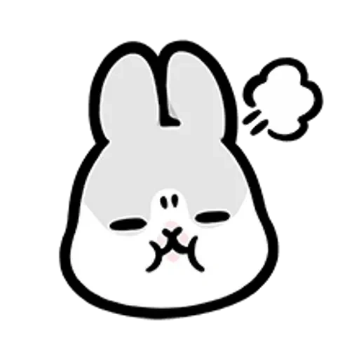rabbit, snoopy rabbit, snoopy rabbit, rabbit sticker
