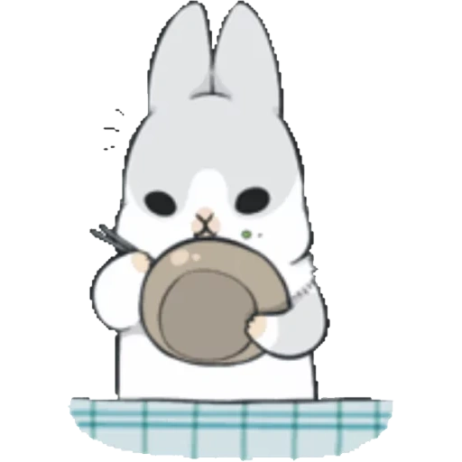 machiko, pequeño conejo de madera, conejo snoopy, rabbit machiko, machiko rabbit