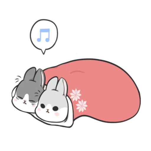 rabbit machiko, rabbit machiko stickers, systems rabbit, cute rabbits, rabbit cat