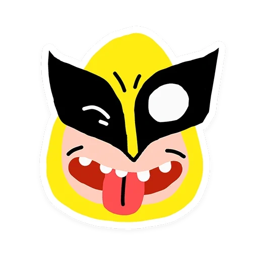 batman faccina sorridente, emoticon di batman, maschera da supereroe