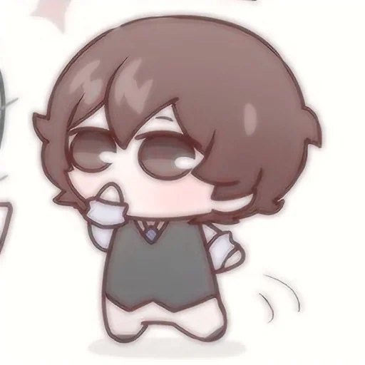 chibi, chuya chibi, taizai chibi, taizizhi chuya chibi, dazai osamu chibi