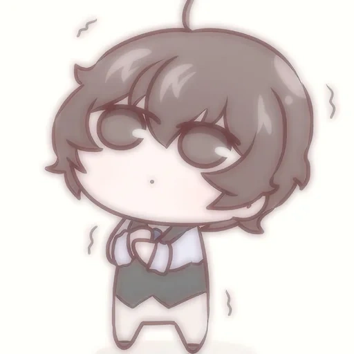 chibi, chibi süß, chibi dazai, dadzai osamu chibi, große streunende hunde dazai chibi