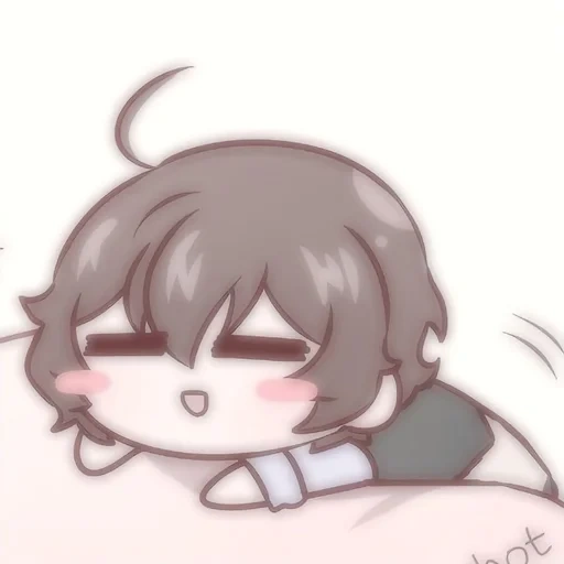 chibi, chibi dazai, chibi lindo, dadzai osamu chibi, dibujos de anime chibi