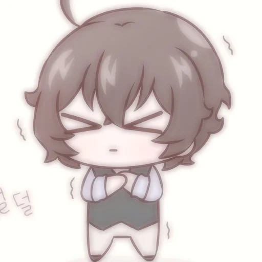 chibi, taizai chibi, chibi lucu, da zai ji, dazai osamu chibi