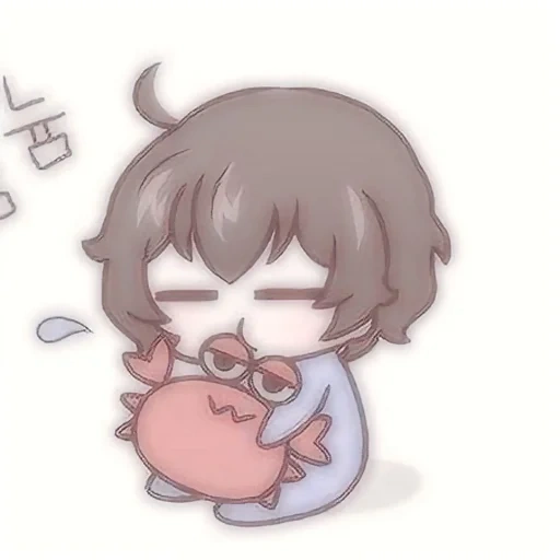 chibi, taizai chibi, chibi est mignon, dazai osamu chibi, belle peinture de figures de chibi