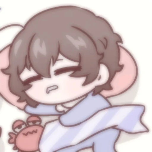 chibi, chibi dazai, dadzai osamu chibi, lindos dibujos de chibi, los dibujos de anime son lindos