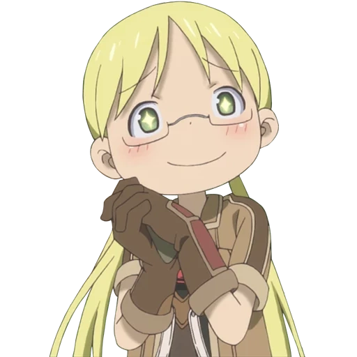 autocollant télégramme, rico made in abyss, made in abyss riko, made in abyss, créé dans l'abîme de rico