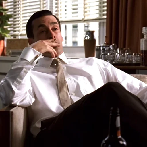 draper, hommes, fou, john hamm, mad men season 1