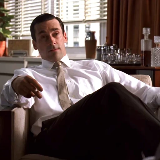 habitación, muevete, gente demente, john hamm, temporada 1 de mad men