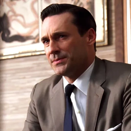 fou, john hamm, disappointment, john hamm mad, mad man season 1 episode 4 new amsterdam