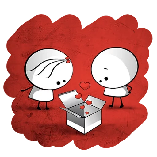 cara untuk m two styker, telegram sticker, valentine love, love drawing, stiker