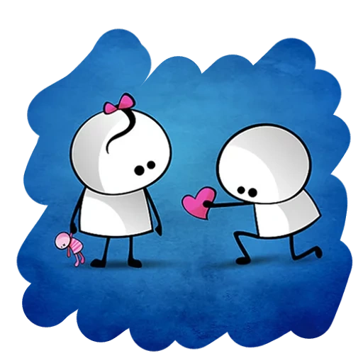 stickers, miglian stickers, cute couples, stickers for telegram, stickers for a year of relationship