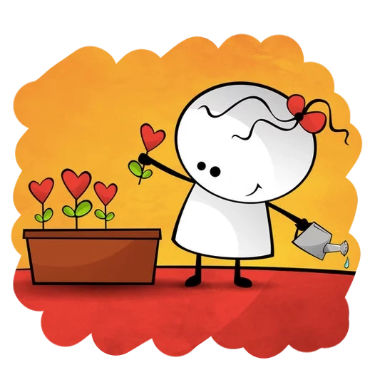 autocollants, dessins mignons love, autocollants telegram, ensemble d'autocollants, dessin d'amour