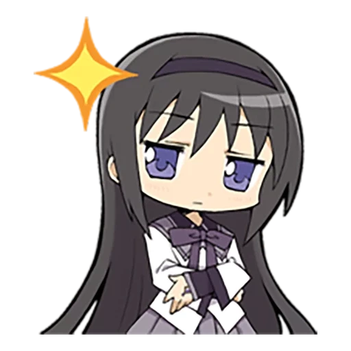 homura, чиби хомура, homura akemi, персонажи аниме, akemi homura способность