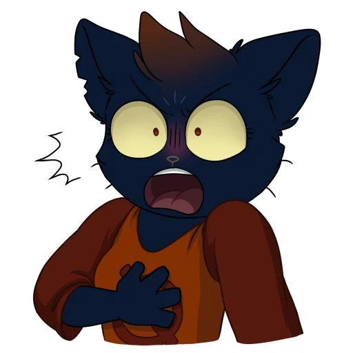 mae borowski stickers telegram, nitw мэй, мэй боровски, night in the woods, nitw