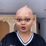 young woman, bald head, bald woman, bald girls, jinsi yakutengeneza kadi kwa kutumia photoshop