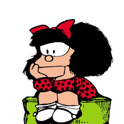 mafalda, mafalda, komik mafalda, mafalda very tired, mafalda illustrations