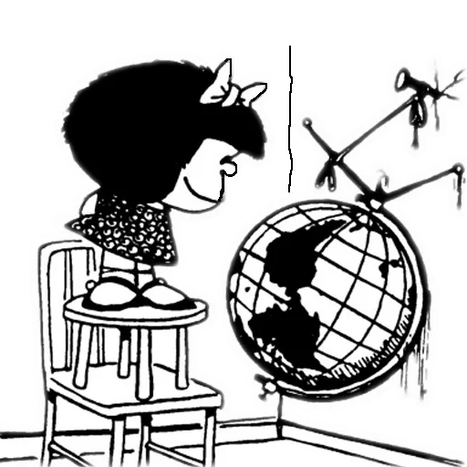mundo, mafalda, el mundo, logotipo mafalda, quino mafalda humoroud comic book