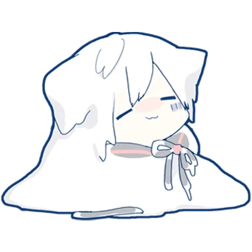 image, mafumafu, mafumafu neko, pas de mafumafu, mafumafu chibi