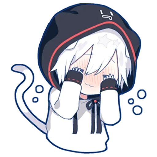 mafumafu, anime boy, mafumafu neko, mafu mafu chibi, mafumafu animation