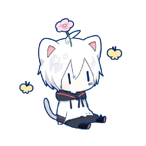 chibi, mafumafu, mafumafu neko, chibi mafumafu, mafumafo chibi