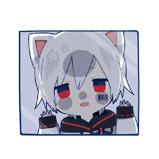 chibi, mafumafu, mafumafu chibi, mafumafu neko