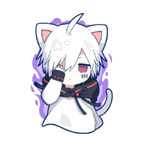 mafumafu, chibi mafumafu, mafumafu neko, mafumafo chibi