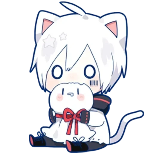 mafu mafu, mafumafu cat, mafumafu neko, mafu mafu chibi