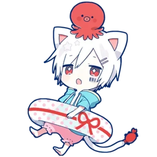 chibi, mafumafu, mafumafu neko, mafu mafu chibi