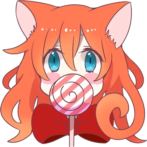 chibi, chibi anime, ginger la sorcière, remake le chat magique