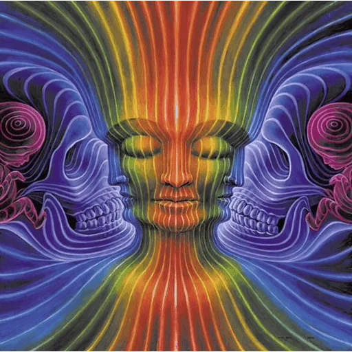 alex grey, psychedelika, abstraksi seni, abstraksi seni pop, gambar psikedelik